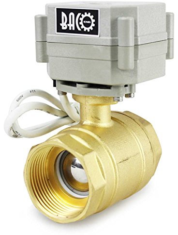 BACOENG AC110-230V 2 Wege 1-1/4 Messing Motorkugelhahn Zonenventil CR202C 2 Drähte Elektrische Kugelventil NC