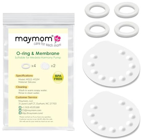 Ersatzteile für Medela-Harmony-Handmilchpumpe; 4 Dichtungsringe, 2 Membranen von Maymom