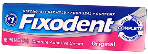 Fixodent Denture Adhesive Cream Original 1.40 oz (Pack of 7)