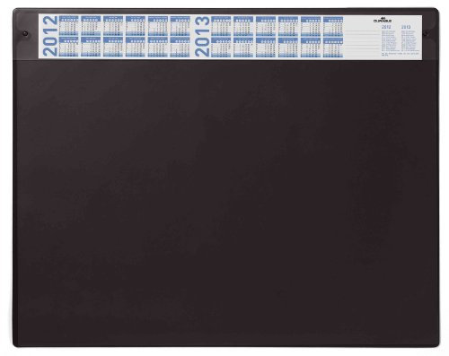 Durable Schreibunterlage (mit austauschbarer Abdeckung, 650 x 520 mm) 1 Stück, schwarz, 720501