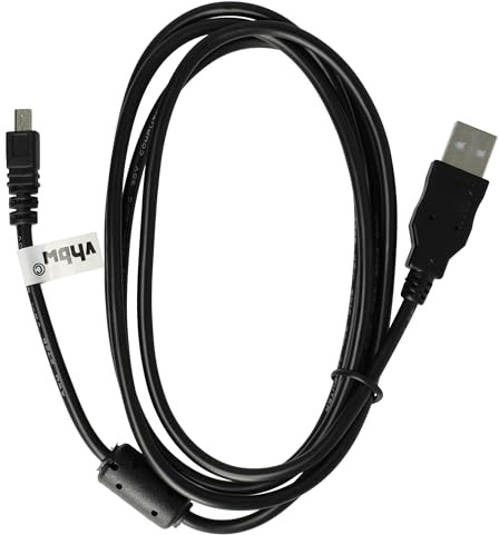 vhbw USB Kabel Datenkabel (Standard-USB Typ A) 150cm kompatibel mit Panasonic Lumix DMC-TZ1, DMC-TZ2, DMC-TZ3, DMC-TZ4, DMC-TZ5, DMC-TZ11 Kamera
