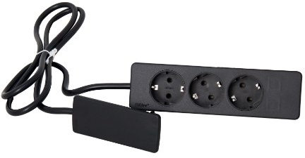 Schulte 151000156100 Evoline Plug Schukostecker schwarz