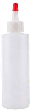 TableCraft 1104 Natural 4 Oz. Squeeze Bottle with Red Tip