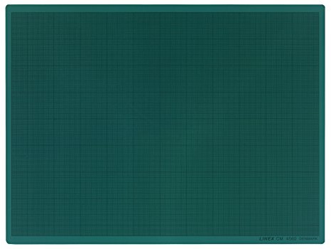 Linex skärmatta A2 45 x 60 cm, med mm-rutnät, självläkande skäryta, grön