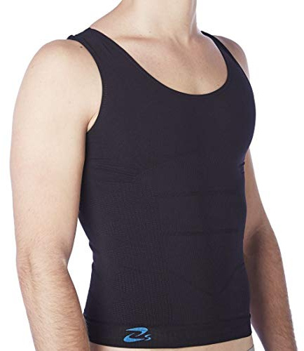 CzSalus Canotta Contenitiva Uomo (Effetto Dimagrante) Sport Nero Tg. XL