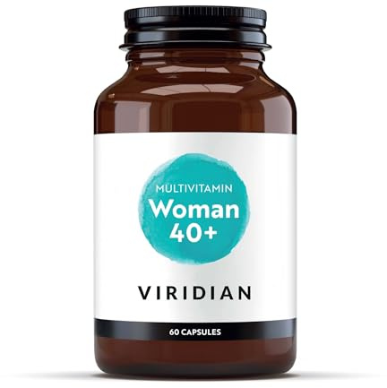 Viridian - Woman 40+ Multivitamin - 60 Veg Capsules | for Women Over 40 | Balanced B Vitamins & Phytonutrients for Energy & Well-Being | Non-GMO, No Fillers | Formulated By Nutritionists | Vegan