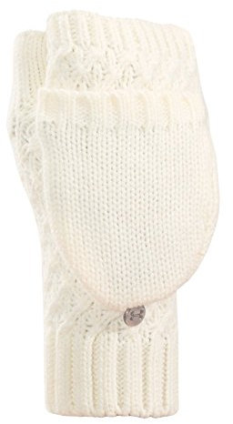 Under Armour Herren Handschuh Women'Women'S Coffee Run Gloves Ivory/Metallic Pewter/Ivory Combo Large & Extra Large