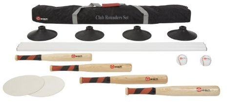 Top Super Club Rounders/ Schlagball Set- für ein ganzes Team, in praktischer Transporttasche
