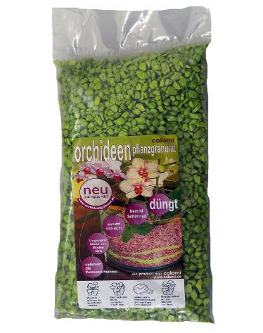 Orchideengranulat 1 l fein apfelgrün Colomi