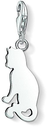 Thomas Sabo Damen Charm-Anhänger Katze Charm Club 925 Sterling Silber 1337-001-12