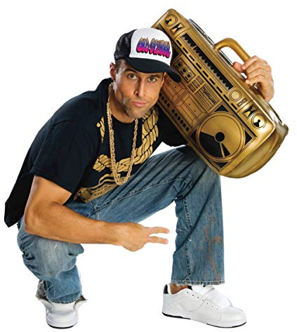 Rubie's Officielle Gonflable Ghetto Blaster 90 années 80 Adulte (Taille Unique)