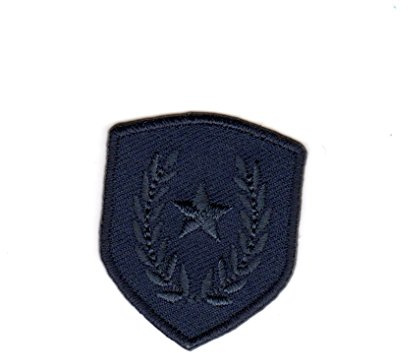 Ecusson Thermocollant BLASON ETOILE LAURIERS Coloris MARINE