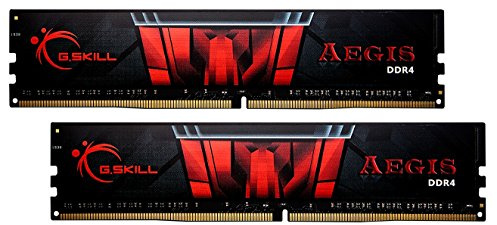 G.Skill 16GB (2 x 8GB) Aegis DDR4 PC4-24000 3000MHz for Intel Z170 Platform Desktop Memory Model F4-3000C16D-16GISB, F4-3000C16D-16GISB_SML, Schwarz