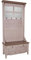 Landhausmöbel Garderobenschrank Bretagne Spiegel Holz Vintage Look Creme Weiss - Landhaus