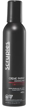 Scruples Creme Parfait Volumizing Foam - Rich & Weightless Styling Foam for Ultimate Smoothing Control, Hydration and Frizz-Free Hold - Alcohol-Free Volume Hair Mousse for Fine to Thick Hair (8.5 oz)