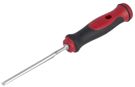 Stämjärn med rödsvart 2K-handtag, 6 mm, Stubai Profi avdelare för exakt träbearbetning, järn för snickare snickare
