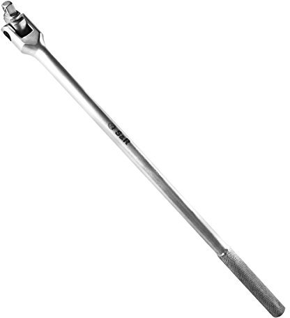 S&R Mango Articulado Llaves de Carraca Tuerca Torsión 3/4, Ø 20 mm 600mm, Mango Flexible Deslizante. Extra resistente. Calidad Profesional.