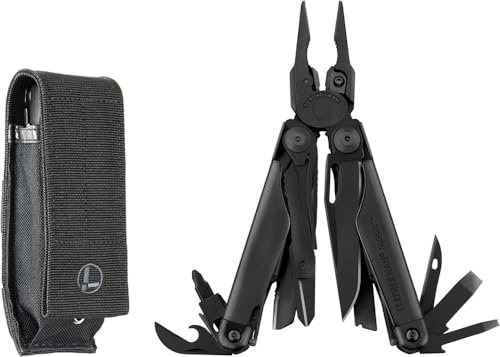 Leatherman Surge Multi-Tool - 21 strapazierfähige Werkzeuge mit Klingen - Schwarz mit Molle-Holster