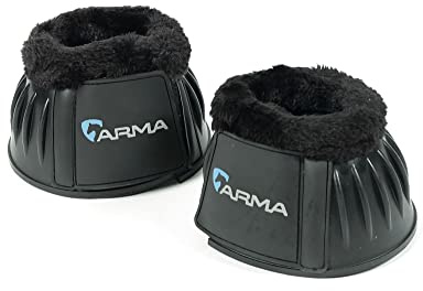 Shires OverReach Boots Fur Trim Black Full