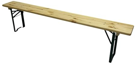 BE Furniture 2m Wooden Benches - Folding Scout & Oktoberfest Beer Benches