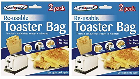 Sealapack Reusable Toastie Sandwich Toast Bags Pockets Toasty Toastabags by