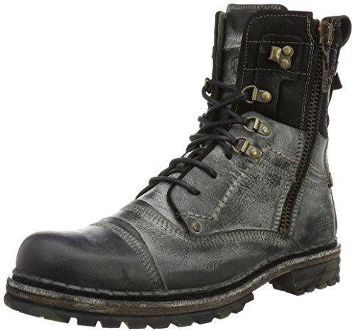 Yellow Cab Herren Sergeant M Biker Boots, Schwarz (Black)