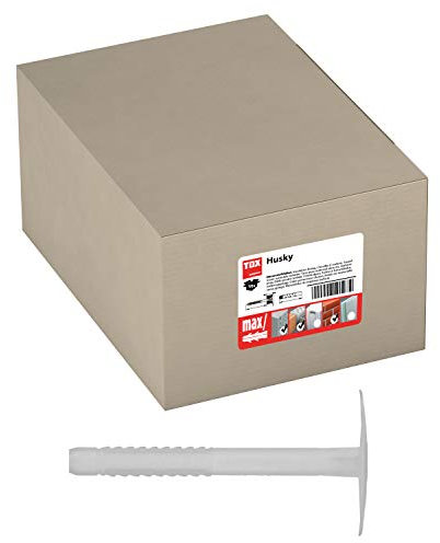 TOX Cheville Isolante Husky 8 x 100 mm, Cheville à Chocs avec Clou en Plastique, 50 pièces, 02210244