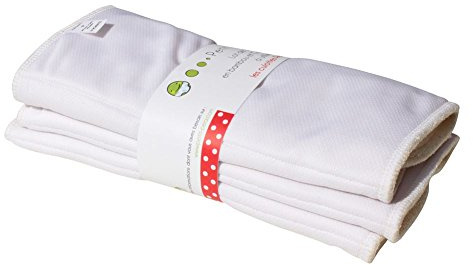 P'tits Dessous Petit Pea Inserts Couche Lavables Blanc 2 Pièces, Taille L (10-16 kg))