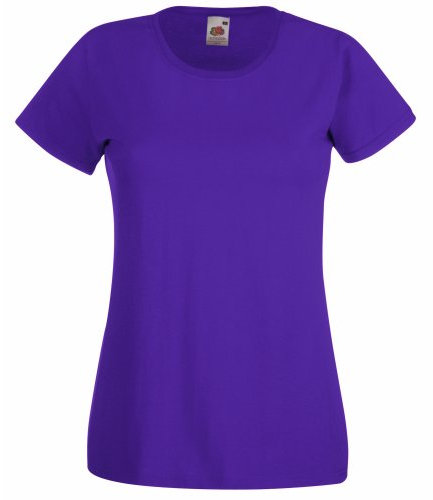 Fruit Of The Loom - Maglia Manica Corta - Donna (S) (Viola)