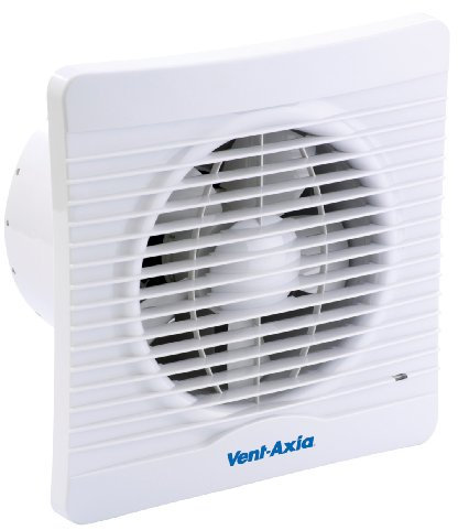 Vent-Axia 454060 Silhouette Axial Kitchen Fan with Backdraught Shutter and Timer