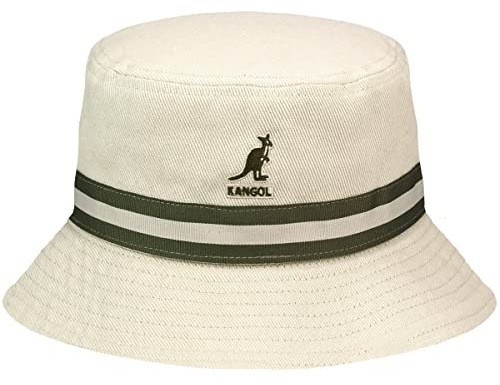 Kangol Striscia Lahinch Cappello a Falda Larga, Beige, S Unisex-Adulto