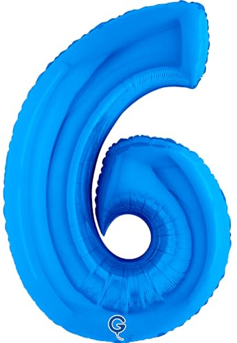 Grabo XXL Riesen Zahlen Folienballon 102 cm (40) Blau – Perfekte Deko für Geburtstage, Jubiläen & Feiern – Happy Birthday Party-Highlight - für Helium und Luft! Wiederverwendbar! 6