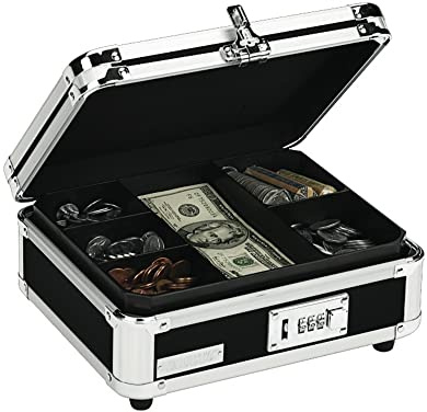 Vaultz® Cash Box, Black