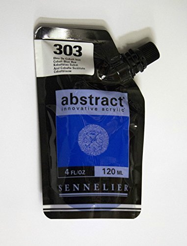 Sennelier Abstract Innovative Acrylic Artist Paint Pouch 120ml (303 Cobalt Blue Hue)