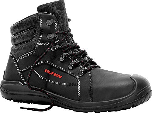 ELTEN Sicherheitsschuhe Anderson Loop S3 HI, Damen und Herren, Leder, Stahlkappe, leicht, robust 42, Schwarz