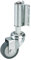 Leiterrolle Federrolle Lenkrolle 50 mm gefedert für Leitern Gummi grau