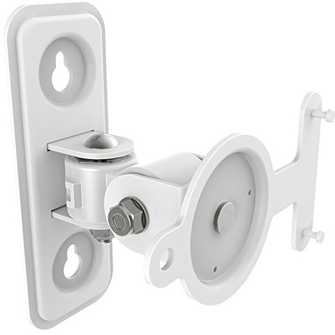 RICOO Supporto altoparlanti da LH433-W parete Per casse Sonos Play:3 Altoparlante bluetooth Braccio girevole Inclinabile WLAN airplay speaker