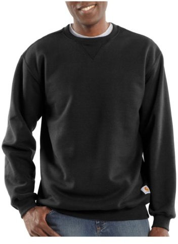 Carhartt, Herren, Weites, mittelschweres Sweatshirt mit Rundhalsausschnitt, Schwarz, XXL