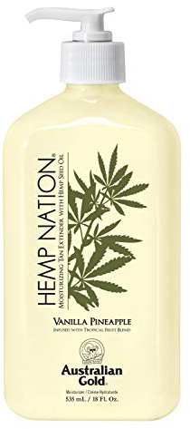 Australian Gold Compatible - Hemp Nation Vanilla Pineapple Tan Extender Body Lotion 535 ml