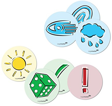 Legamaster 7-257002 Moderationskarten Emoticons, verschiedene Symbole, rund, 250 Stück, sortiert