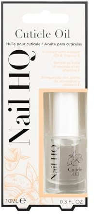 Nail HQ Cuticle Oil 10ml – Vitamin E, Almond & Avocado Oils – Nourishing Treatment to Hydrate Dry Cuticles & Strengthen Brittle Nails – Unscented, Vegan & Cruelty-Free
