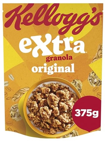 Kellogg's Granola Extra Original | Cereali per la colazione | Naturalmente ricco di fibre| Confezione singola da 375g