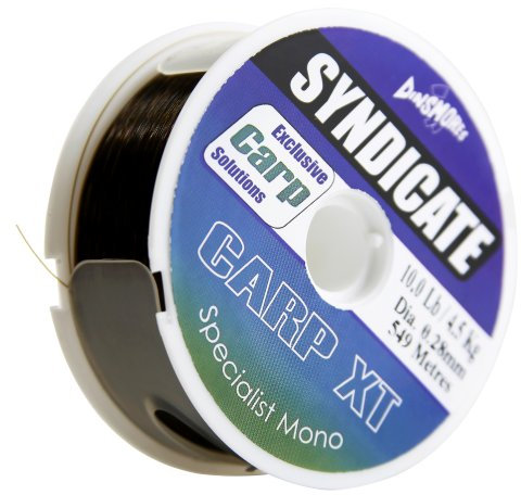 Dinsmores 549 m Syndicate Specialist Carp XT Fishing Line - Brown, 10 lb