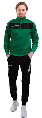 GIVOVA TUTA VISA TRIACETATO VERDE/NERO Tg. XL