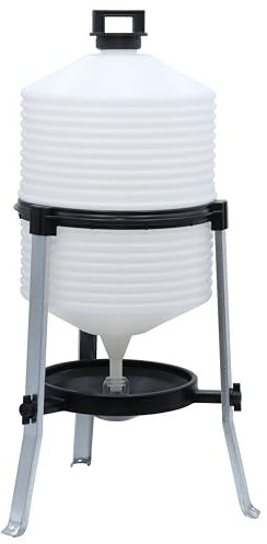 Agrarflora Siphontränke 30 Liter - Geflügel Trinkautomat mit erhöhter Trinkschale - Hühnertränke mit automatischer Wasserregulierung - stabile und kippsichere Geflügeltränke für Hühner