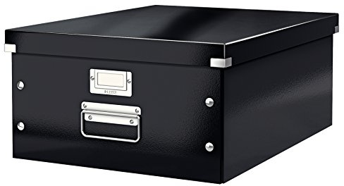 Leitz WOW Click And Store Förvaringsbox, A3, Med Lock, Svart, 60450095
