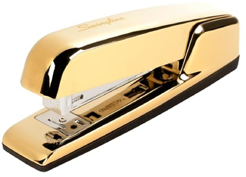Swingline Stapler, 30 Sheet Capacity, 747 Business Stapler, Jam Free, Metal, Gold Chrome (74721)