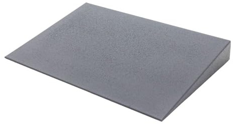 4 Doorway Threshold Ramp for Wheelchair, 800 lb Cap, High-Density Composite, Silver Spring
