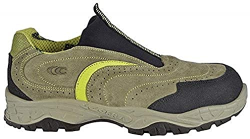 Cofra 22230-000.W43 SPATE S1 P SRC - Tobogán de seguridad beige/amarillo, talla 43,