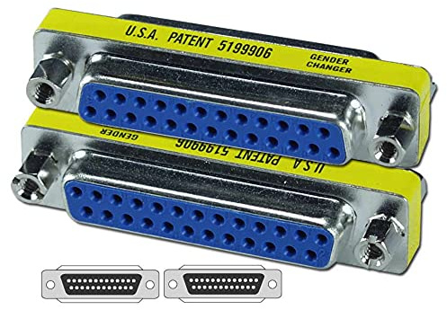 QVS CC336-FS DB25 Female to Female Slim Gender Changer